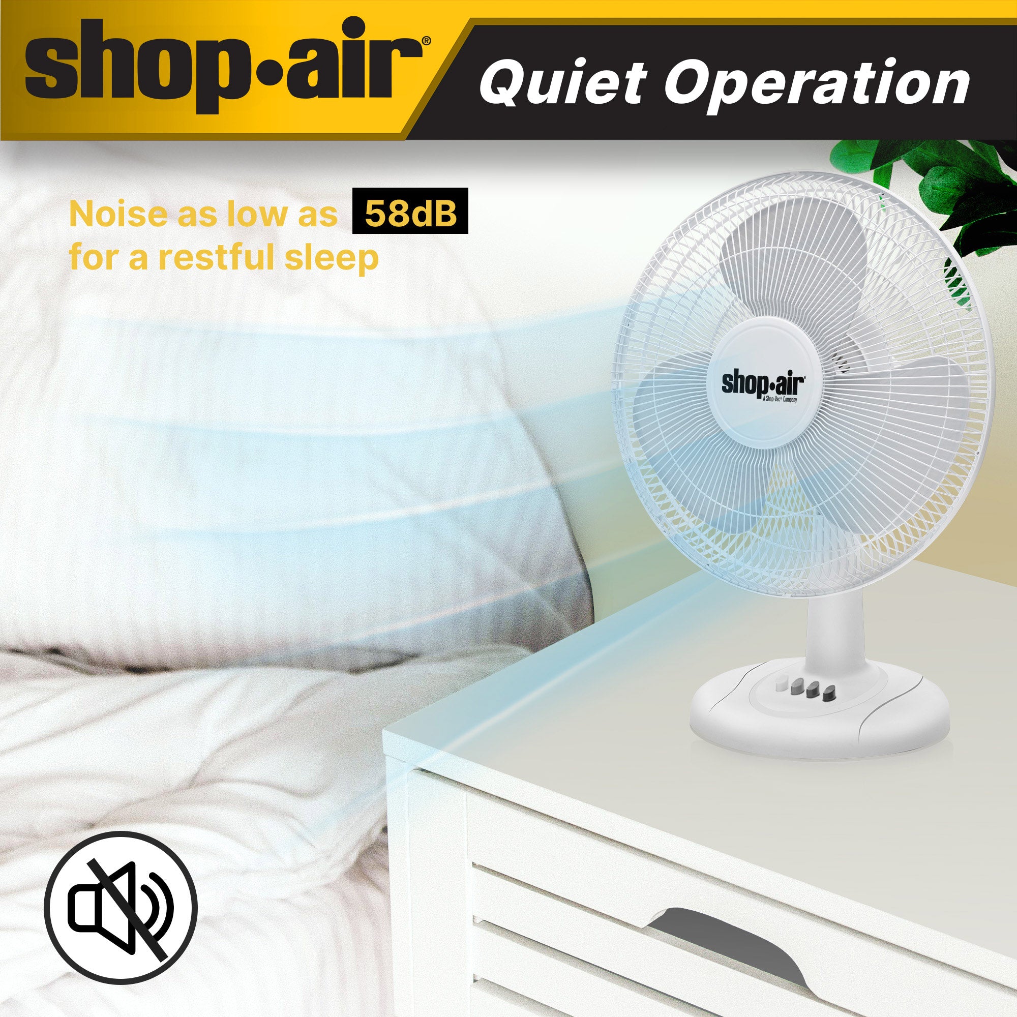 Shop-Air® 12 Oscillating Table Fan - Image 6